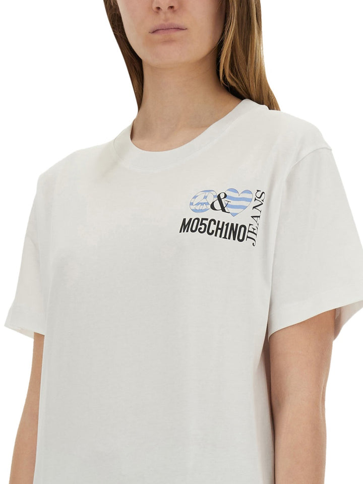 Moschino Jeans T shirt - Bianco | Wanan Luxury