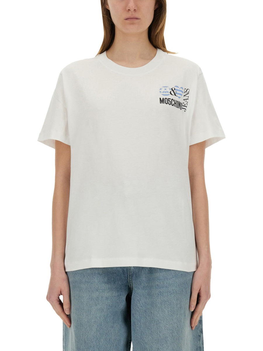 Moschino Jeans T shirt - Bianco | Wanan Luxury