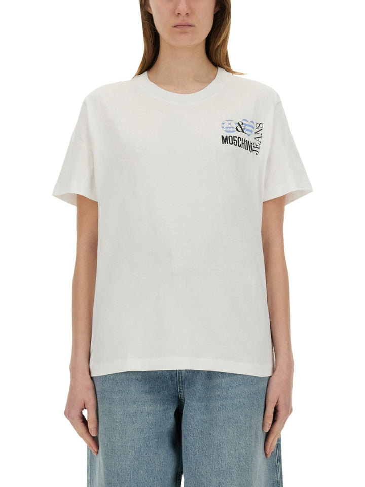 Moschino Jeans T shirt - Bianco | Wanan Luxury