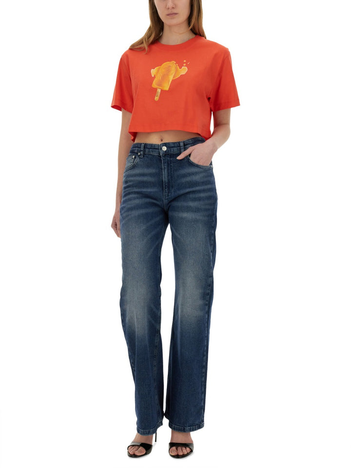 Moschino Jeans T shirt - Rosso | Wanan Luxury