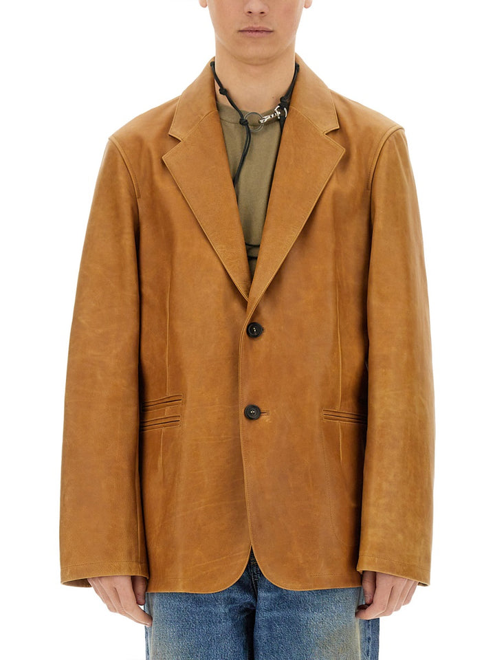 Our Legacy Capi in Pelle - Brown | 02363aa7ed6ca862d84257985e7950afcbf961b0