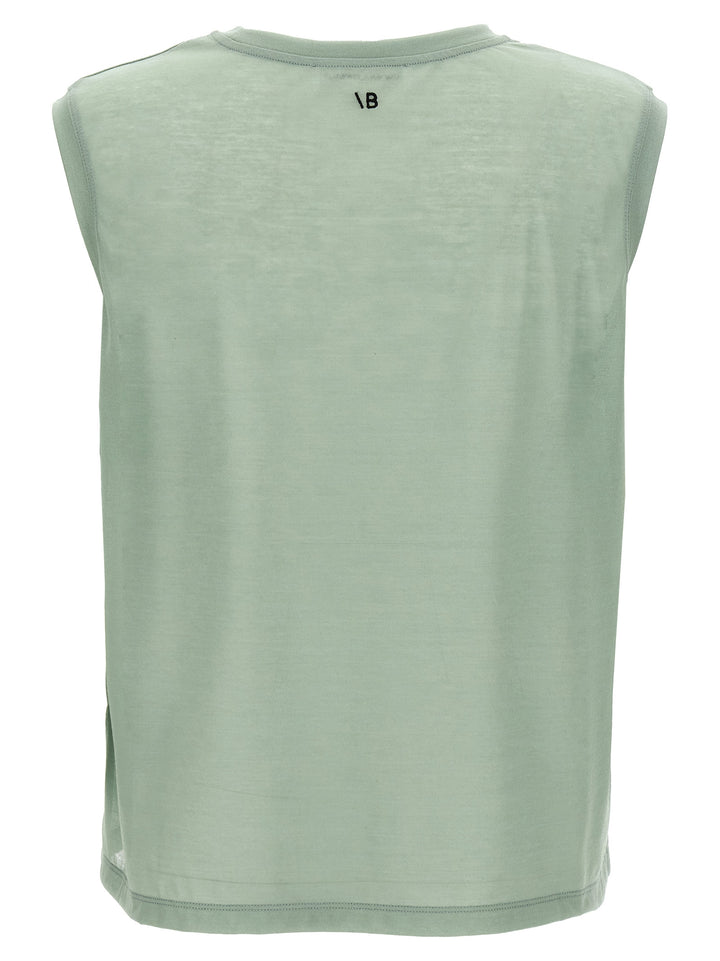 Victoria Beckham Logo Embroidery Top Top - Verde | 84129c2c36e8508906de035fa8e66c2d6d321e1e