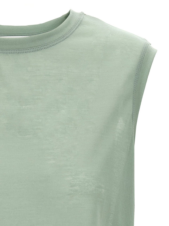 Victoria Beckham Logo Embroidery Top Top - Verde | 725436f755f62cc7dc0f95f4f5948db554596ad2