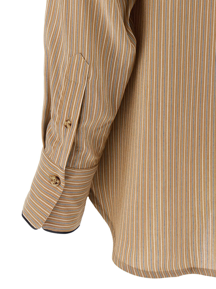 Victoria Beckham Piping Detail Pyjama Camicie - Marrone | 92d4efec5e315df5c615eb0678ac0d460b9bc5f6