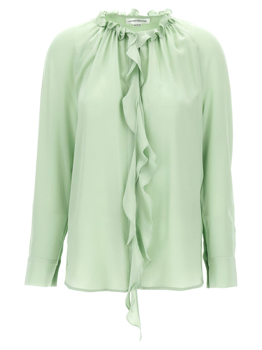 Ruffle Camicie Verde