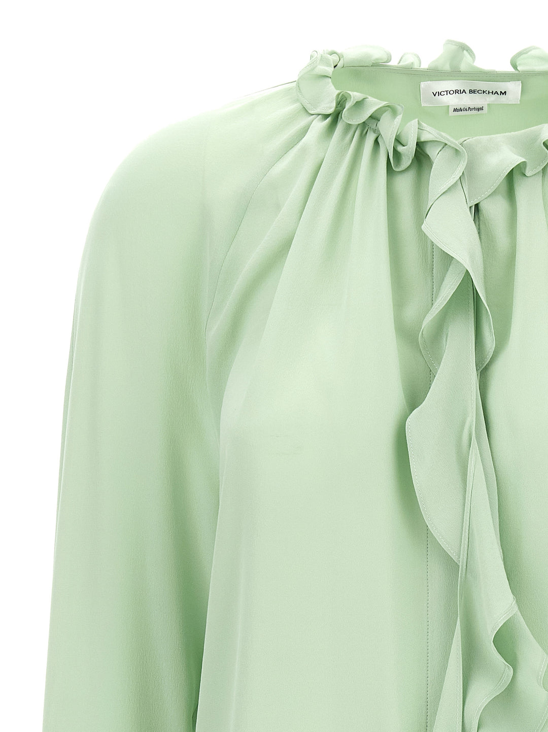 Victoria Beckham Ruffle Camicie - Verde | abd7db27630c12734aebc26851d635f6909fc47f