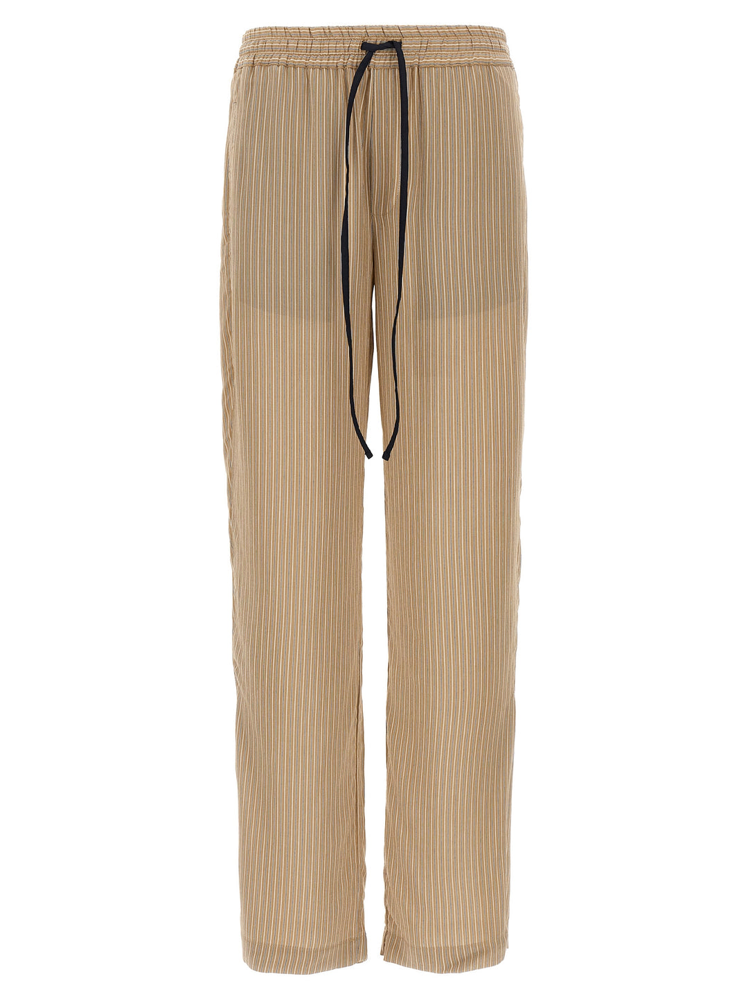 Victoria Beckham Pleat Detail Pyjama Pantaloni - Marrone | b7121130c45ae6df873146f6364e32a9cebef161