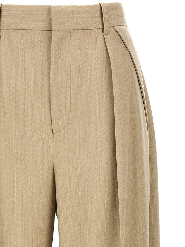 Victoria Beckham Maxi Turn-Up Pantaloni - Beige | 470ec061306010b442ce11e36f0aeb72e8afbabf