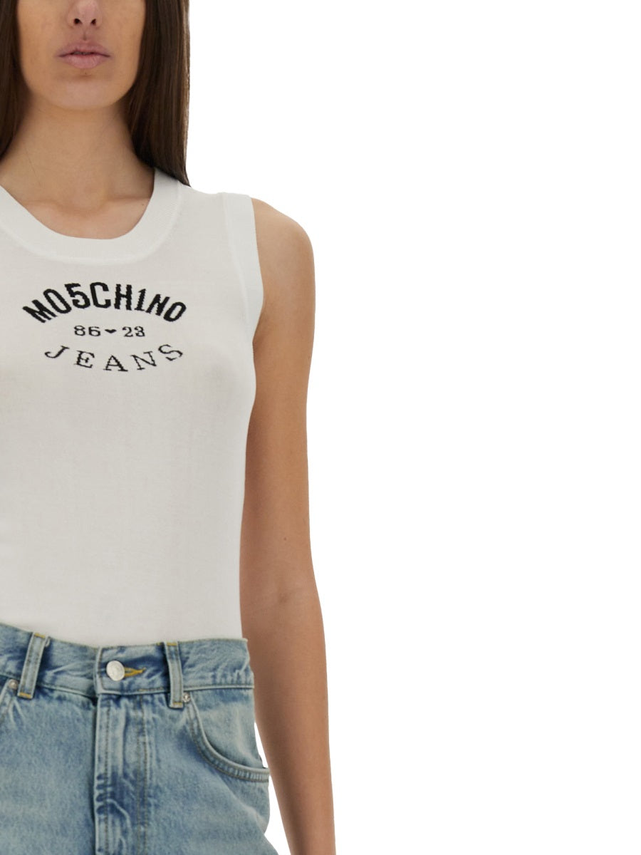Moschino Jeans Top - Bianco | Wanan Luxury