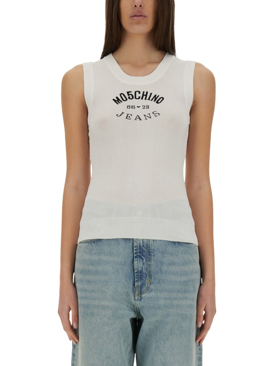 Moschino Jeans Top - Bianco | Wanan Luxury