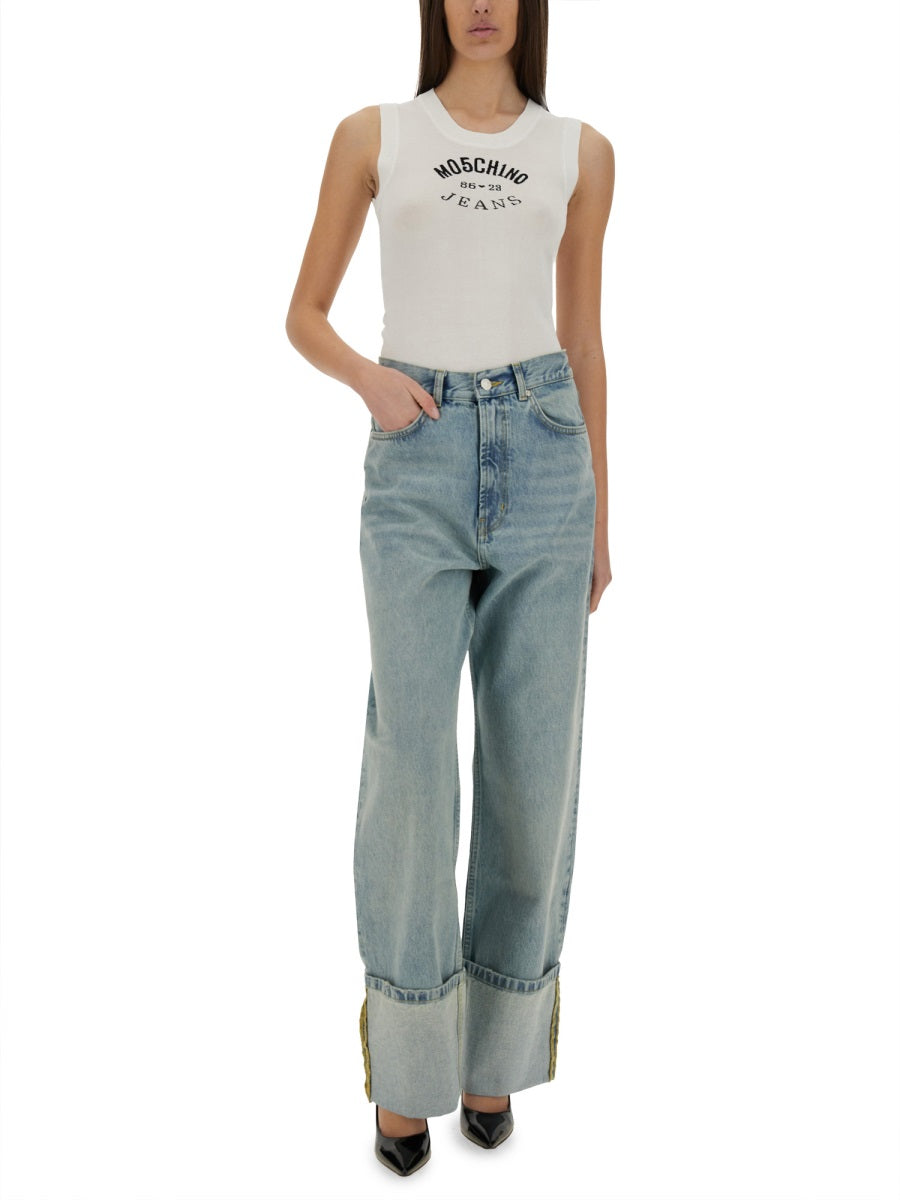 Moschino Jeans Top - Bianco | Wanan Luxury
