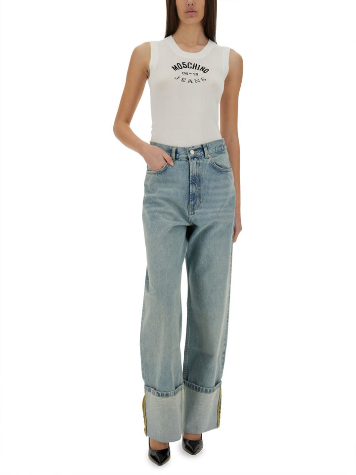 Moschino Jeans Top - Bianco | Wanan Luxury