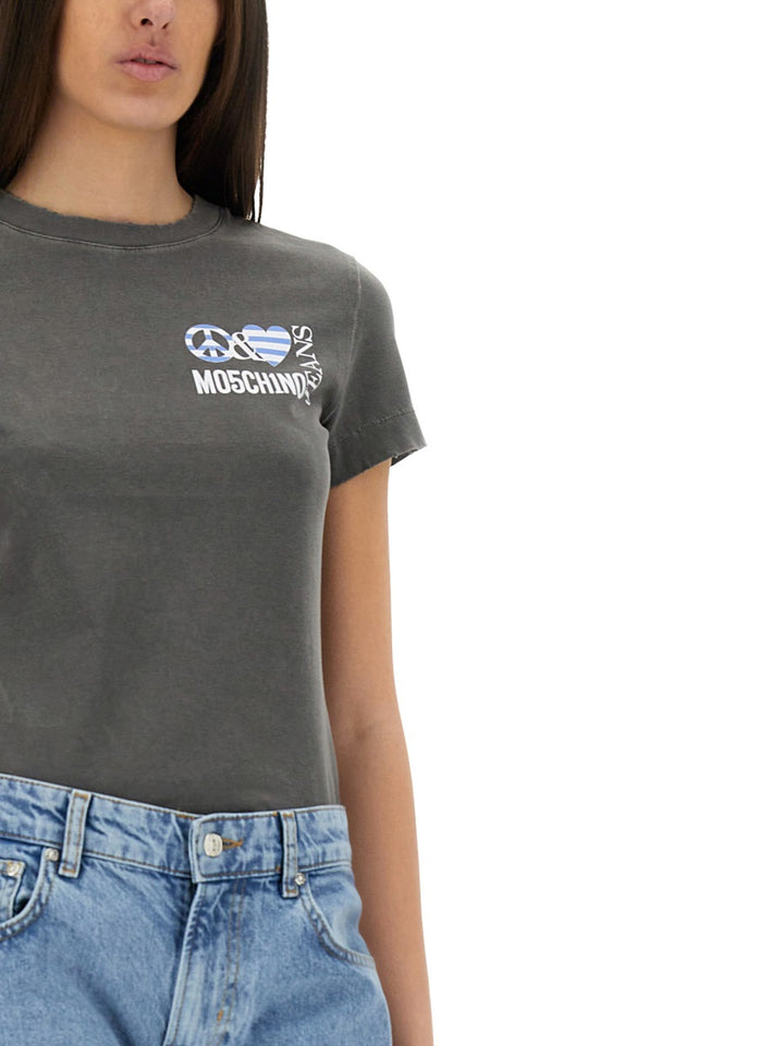 Moschino Jeans T shirt - Nero | Wanan Luxury