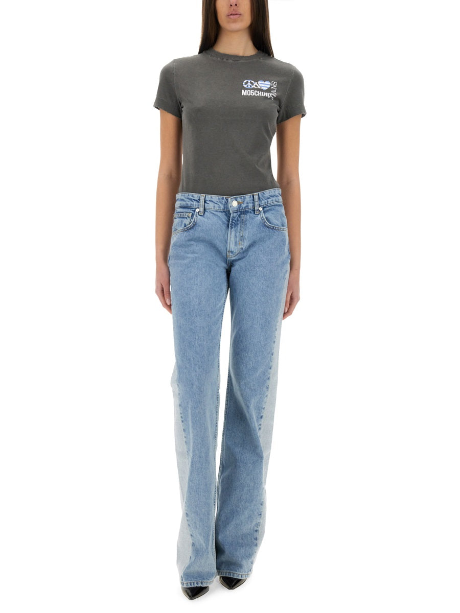 Moschino Jeans T shirt - Nero | Wanan Luxury