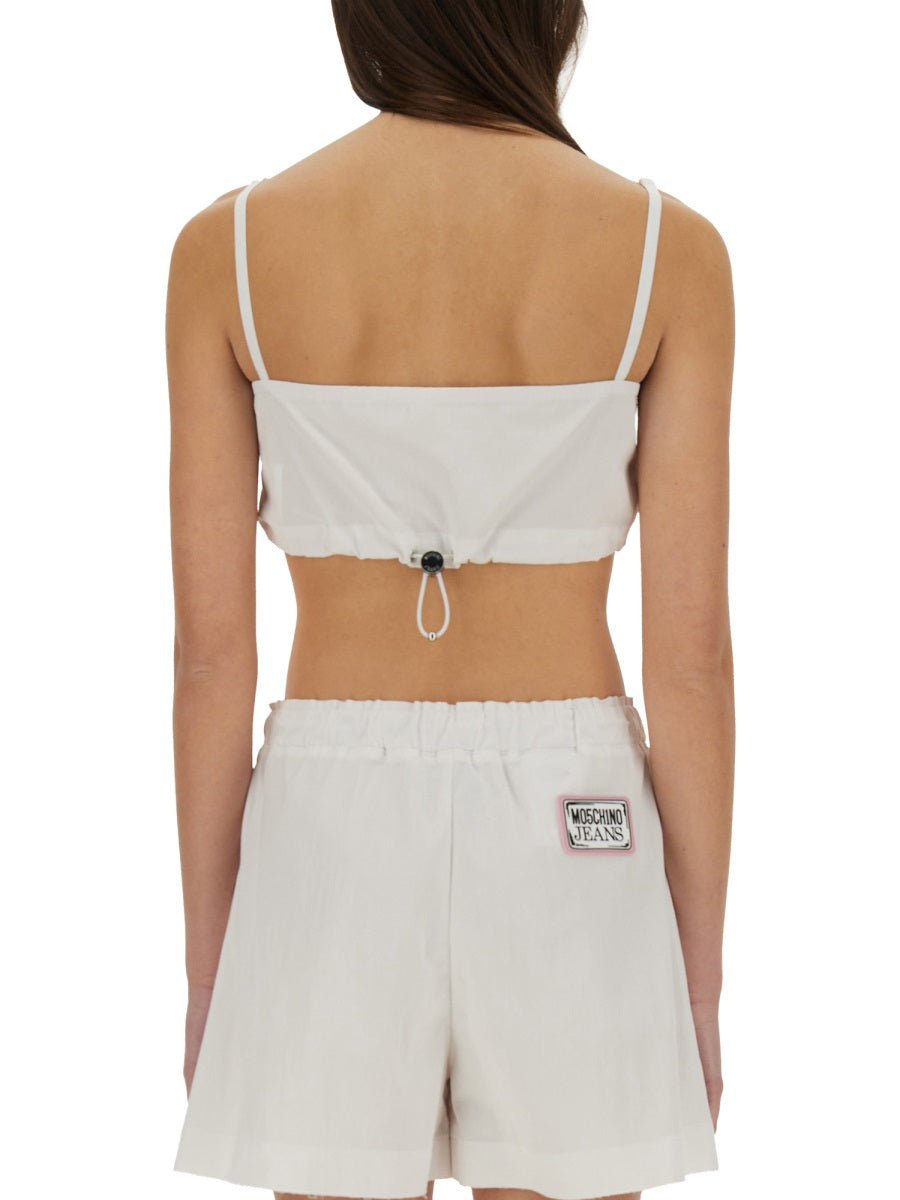 Moschino Jeans Top - Bianco | Wanan Luxury