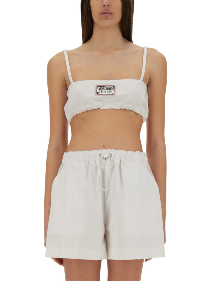 Moschino Jeans Top - Bianco | Wanan Luxury