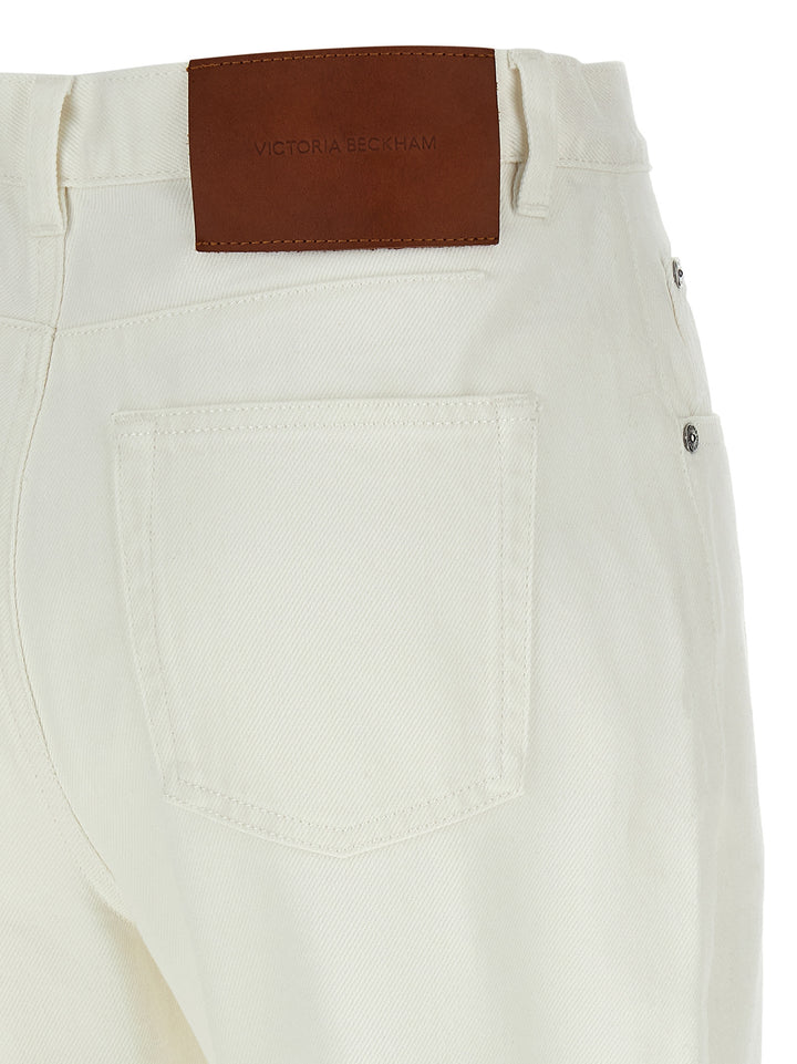 Victoria Beckham High Waist Jeans - Bianco | 5f45a2830e581db986b9458d6fe586aeea7c0fc7