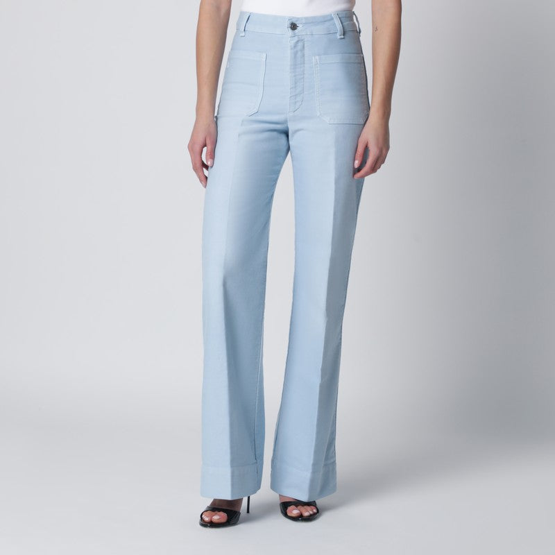 Victoria Beckham Pantaloni - Celeste | 6dbddd18606153a6cc6b0c93d357a9578f6abf9c