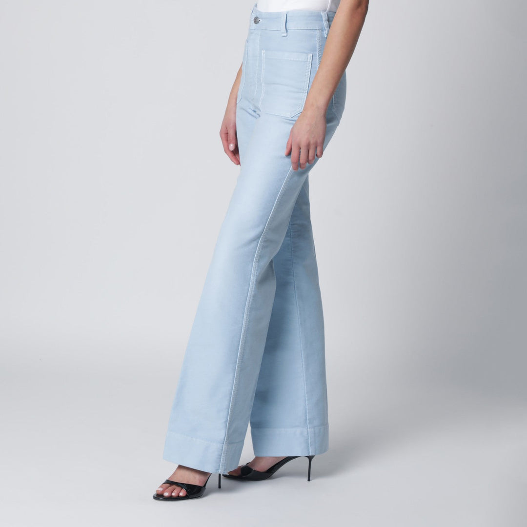 Victoria Beckham Pantaloni - Celeste | 3f2655ed576ba4d298632cdc728eef377db02ed5