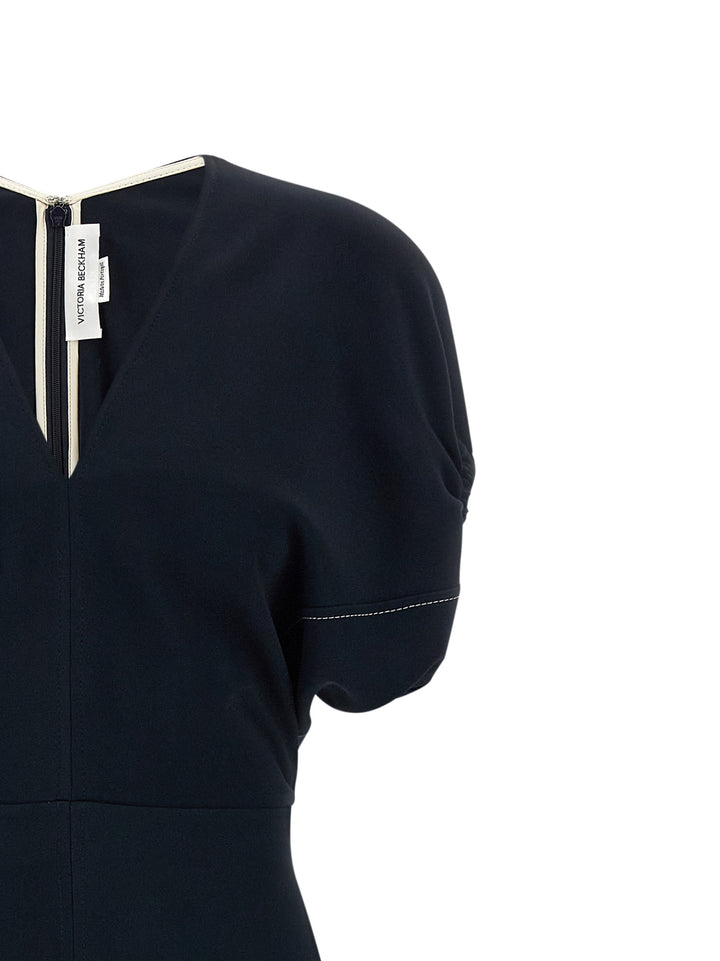 Victoria Beckham Edith Abiti - Blu | c31dc89376b34eca53dc3617ee9077612403e8d8