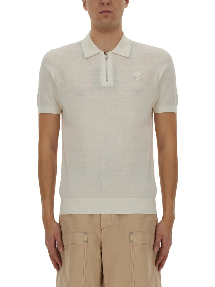 Moose Knuckles Polo - Bianco | Wanan Luxury
