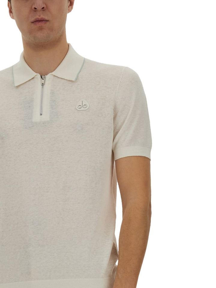 Moose Knuckles Polo - Bianco | Wanan Luxury