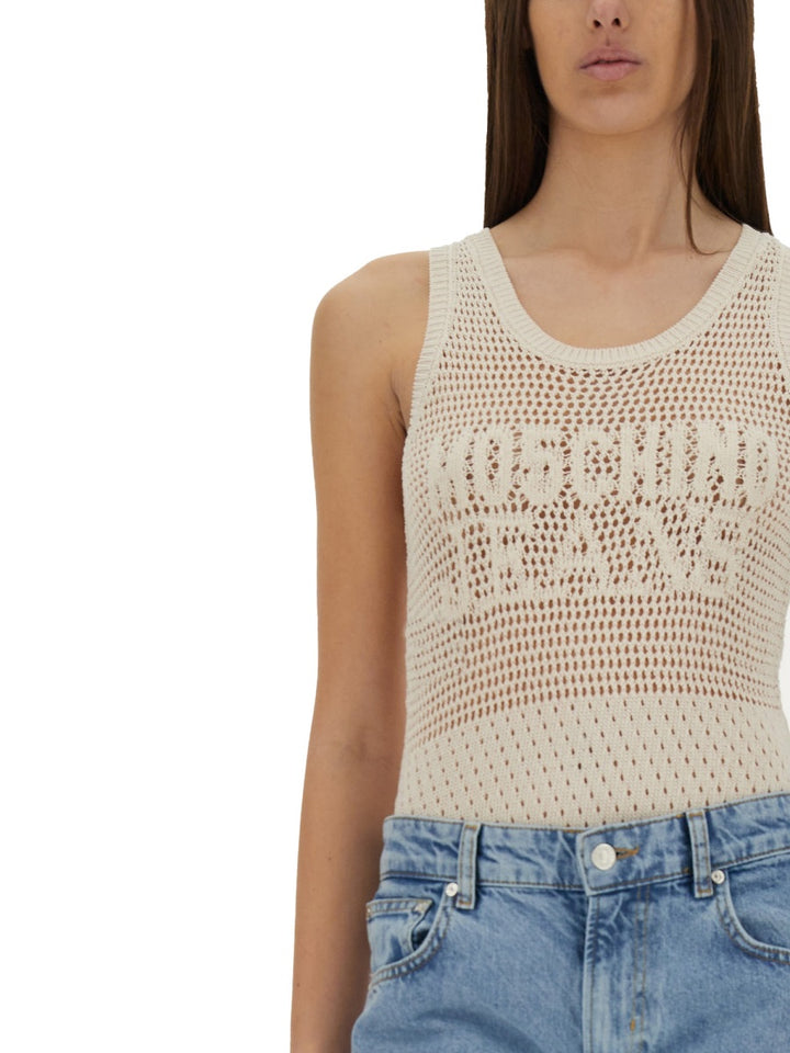 Moschino Jeans Top - Bianco | Wanan Luxury