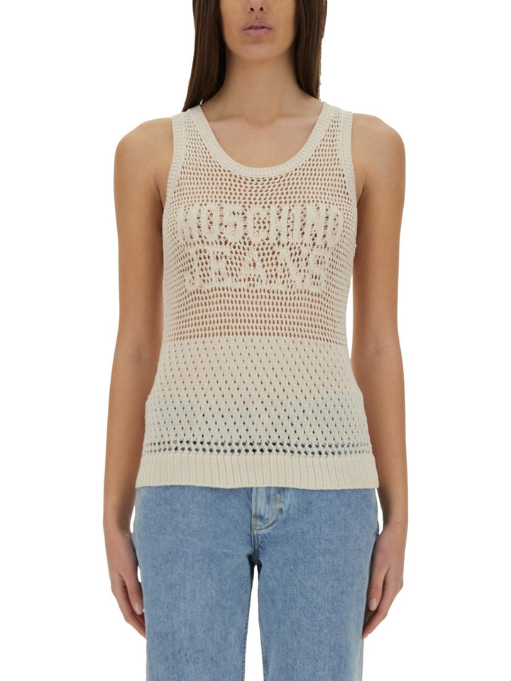 Moschino Jeans Top - Bianco | Wanan Luxury