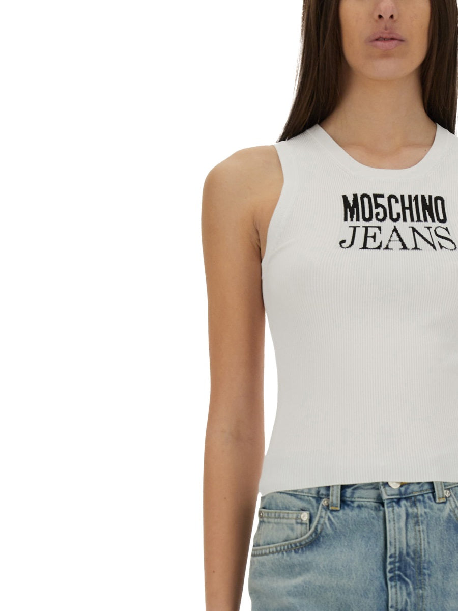 Moschino Jeans Top - Bianco | Wanan Luxury