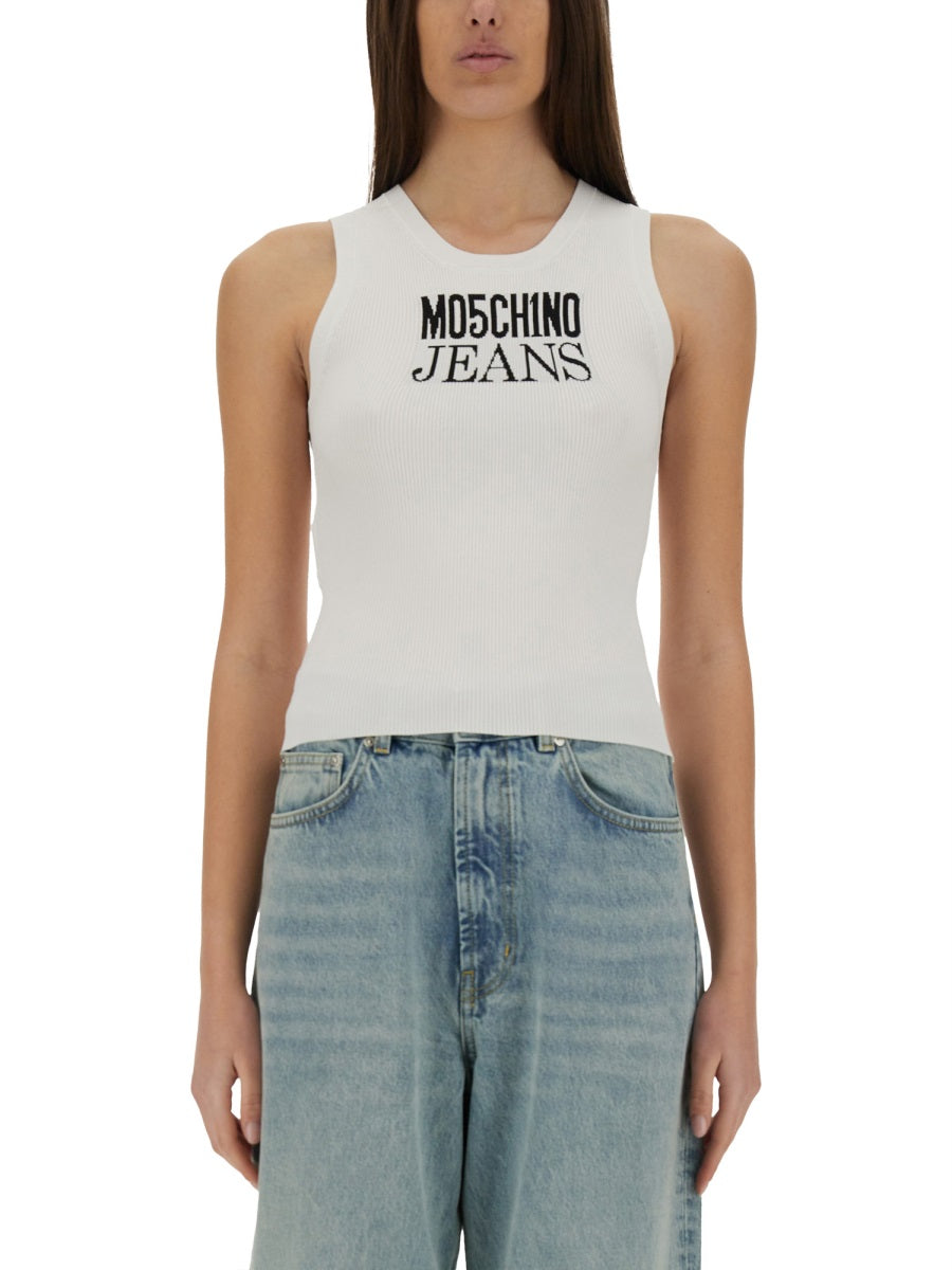 Moschino Jeans Top - Bianco | Wanan Luxury