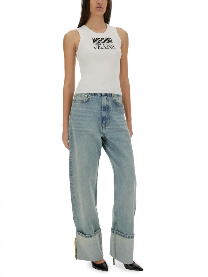 Moschino Jeans Top - Bianco | Wanan Luxury