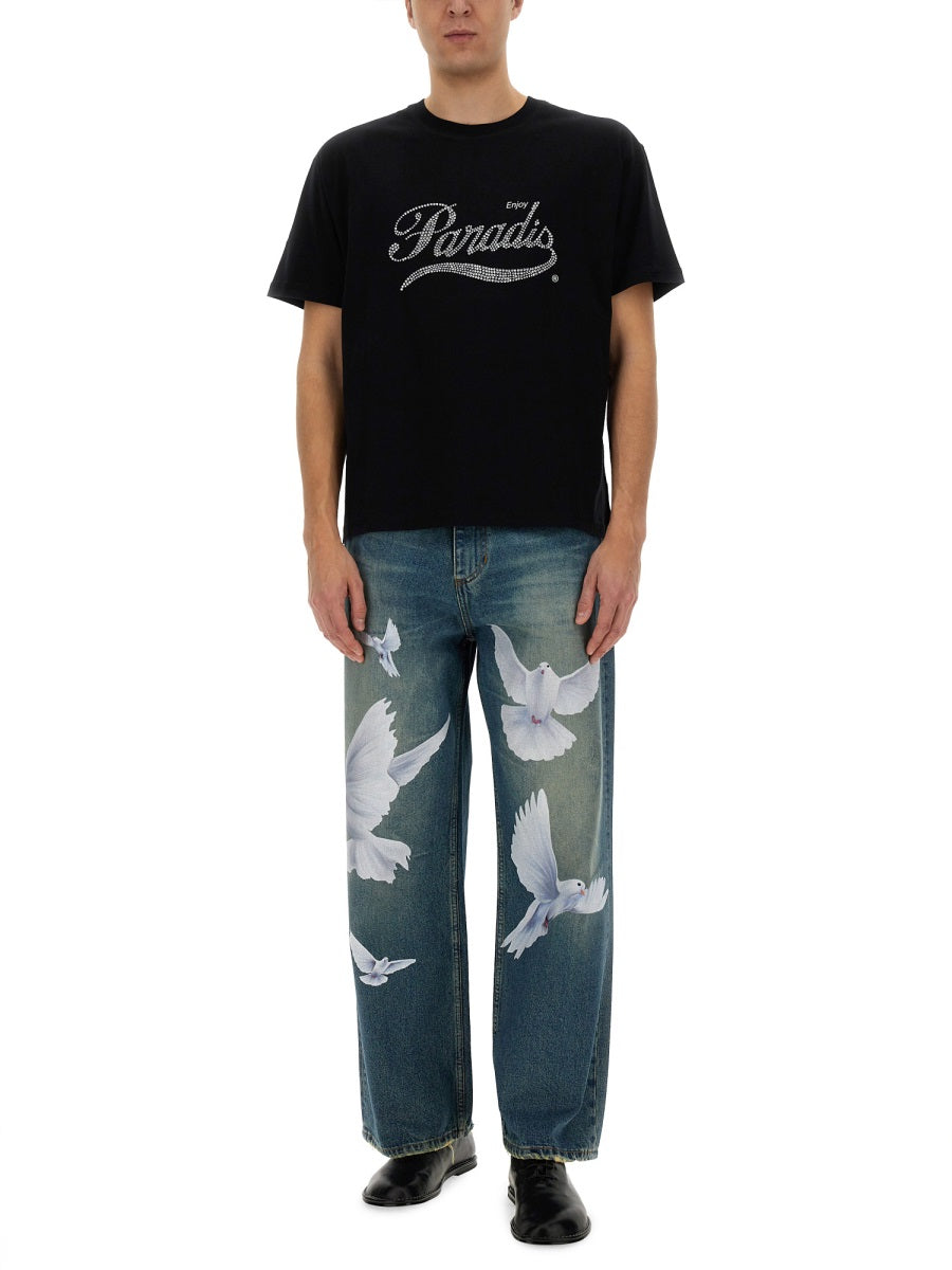 3.PARADIS T shirt - Nero | Wanan Luxury