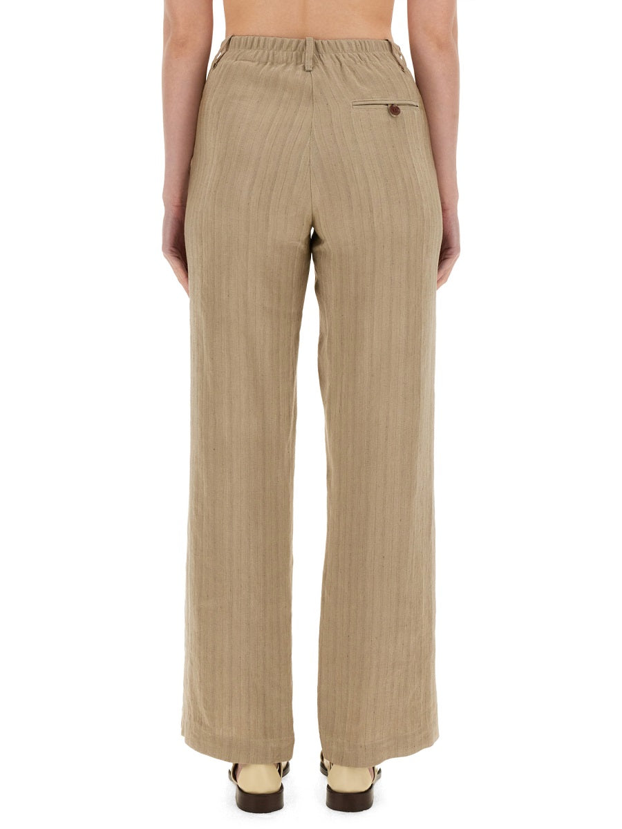 Alysi Pantaloni - Marrone | Wanan Luxury