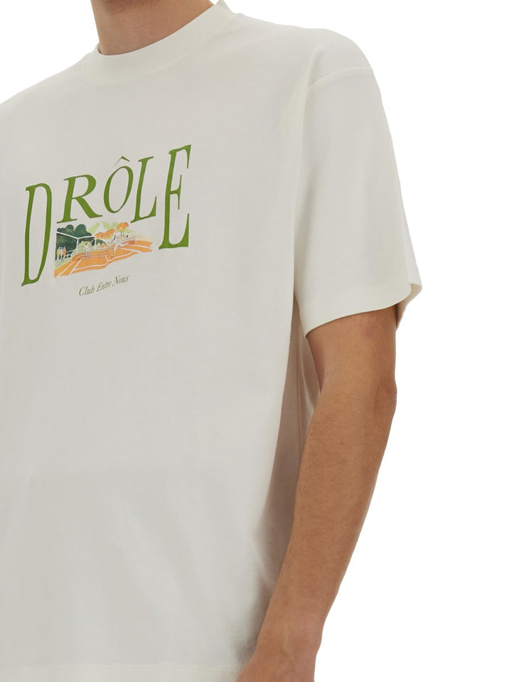 Drôle De Monsieur T shirt - Bianco | Wanan Luxury