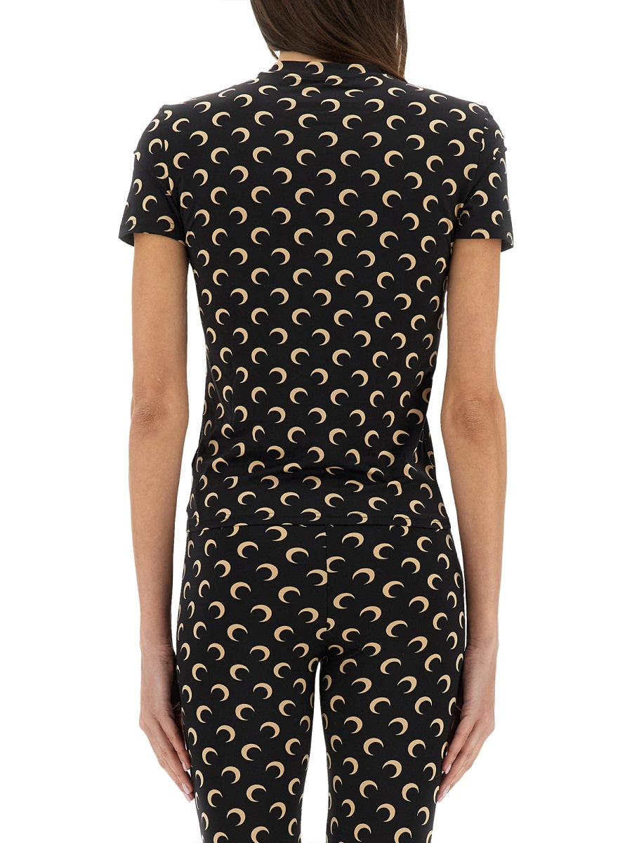 Marine Serre Top - Nero | Wanan Luxury