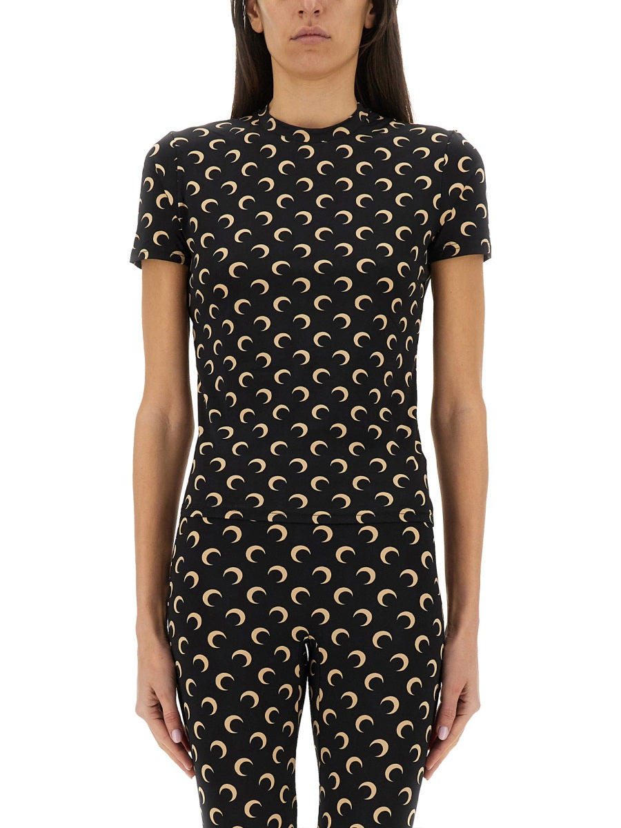 Marine Serre Top - Nero | Wanan Luxury