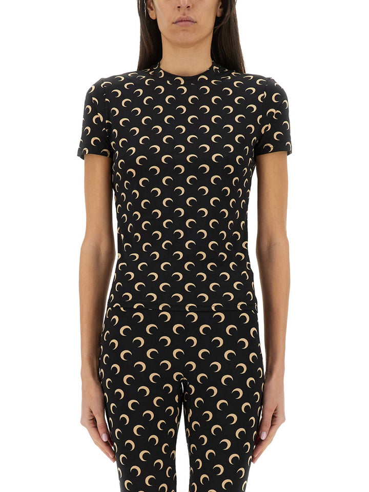 Marine Serre Top - Nero | Wanan Luxury