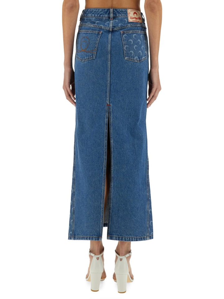 Marine Serre Gonne - Blu | Wanan Luxury