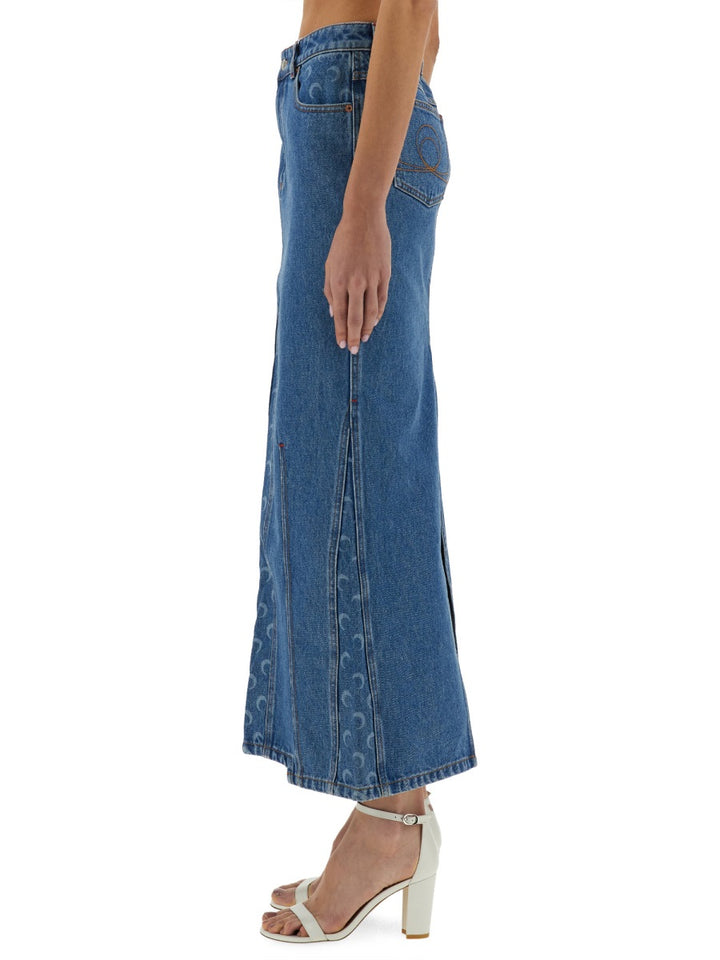 Marine Serre Gonne - Blu | Wanan Luxury