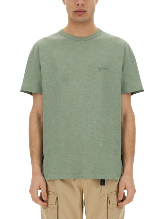 Flamed Cotton T-Shirt
