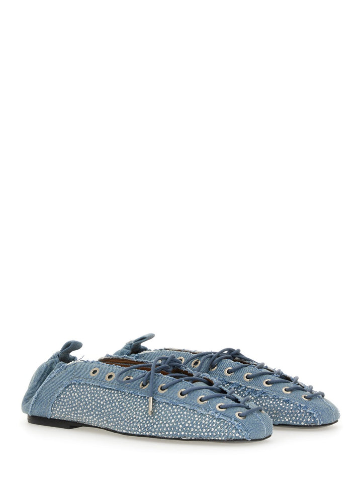 Ganni Scarpe Basse - Blu | Wanan Luxury