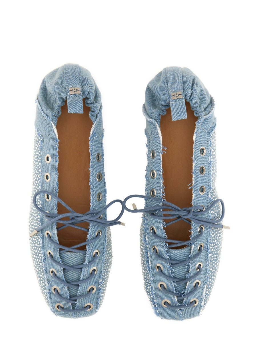 Ganni Scarpe Basse - Blu | Wanan Luxury