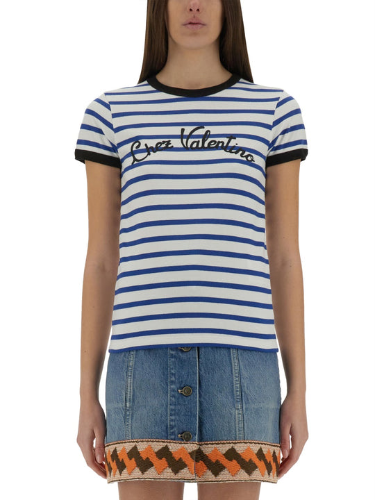 Striped Cotton Jersey T-Shirt