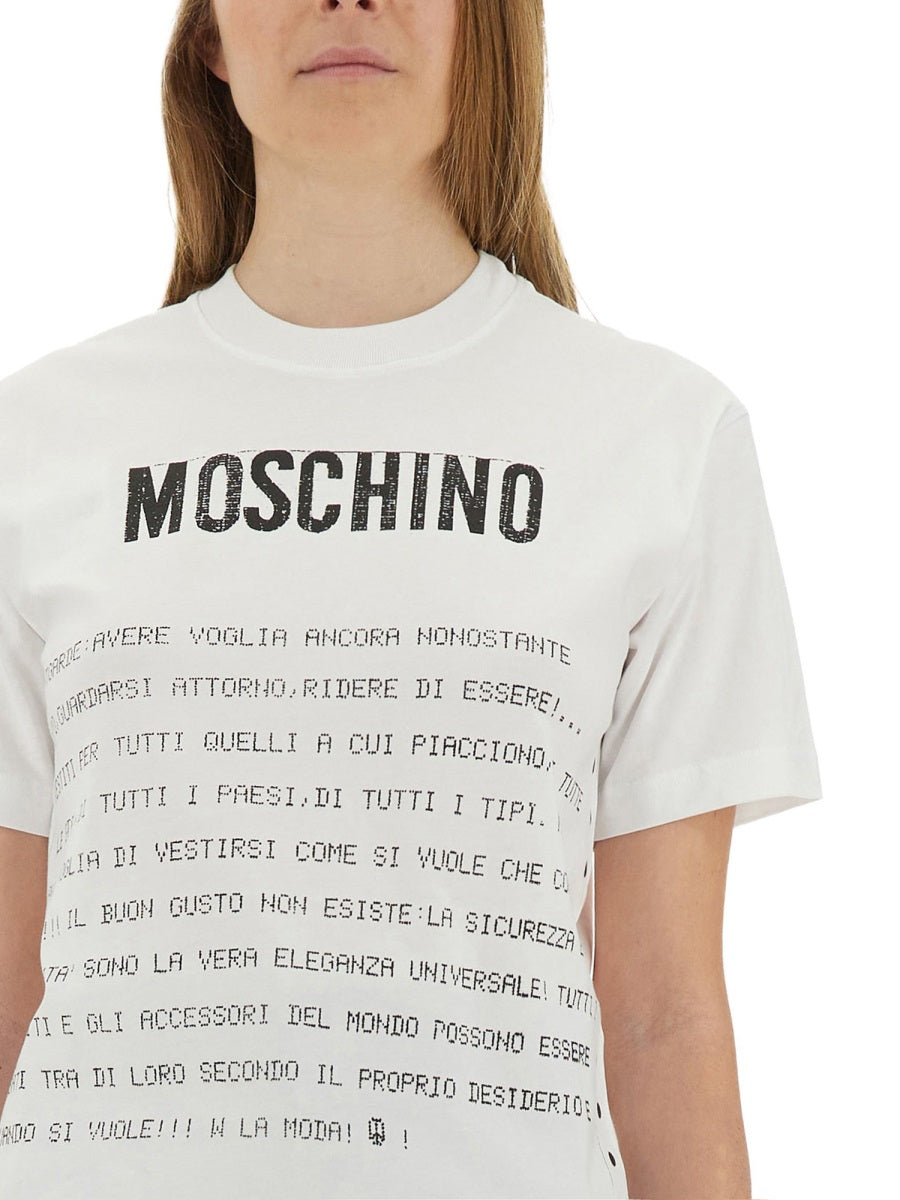 Moschino T shirt - Bianco | Wanan Luxury