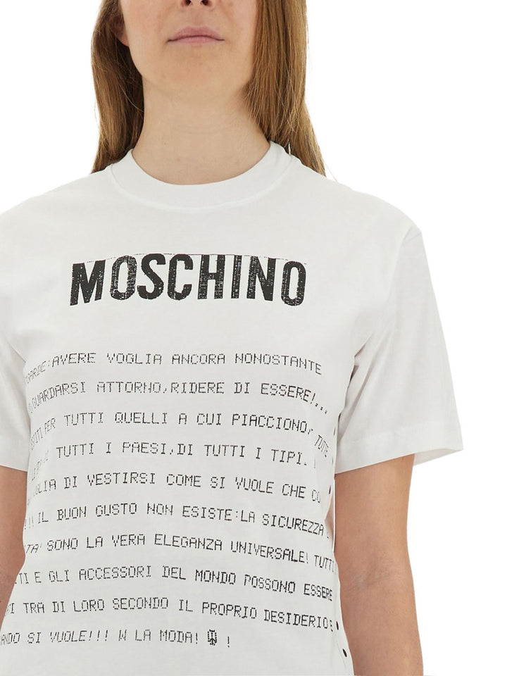 Moschino T shirt - Bianco | Wanan Luxury