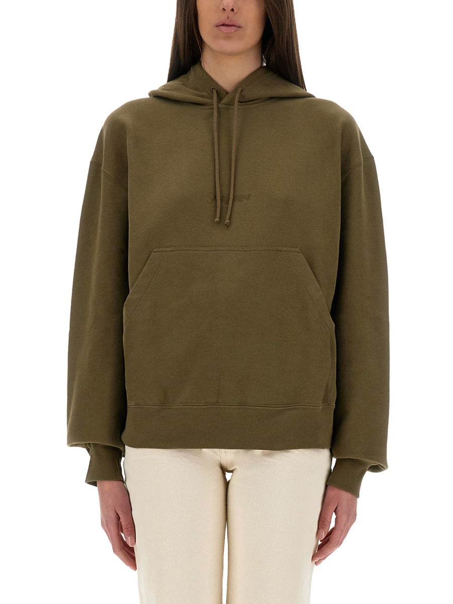 Saint Laurent Felpe - Green | c3a4927d77ccae10154fae015abc62aa4014fb66