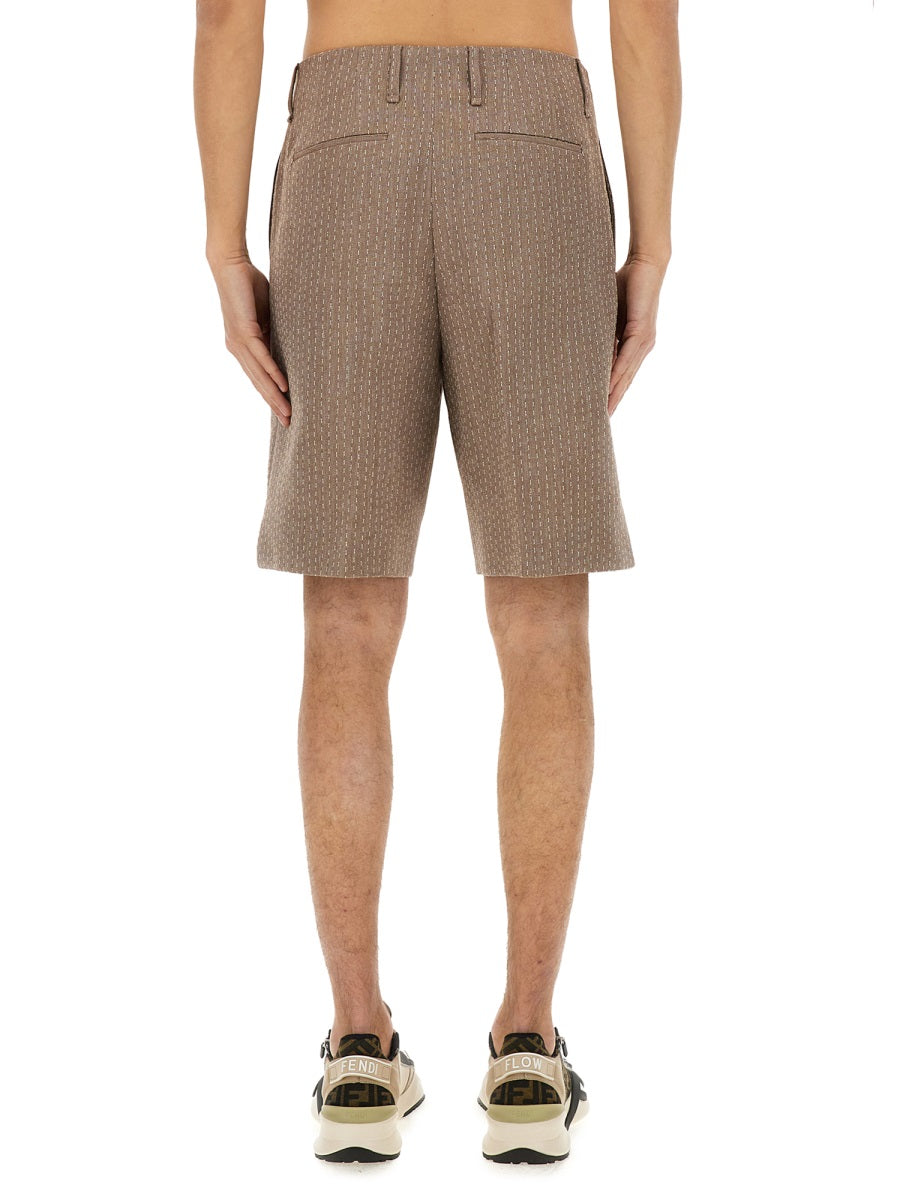 Fendi Shorts - Beige | 9a802fddfe34a70b8eb662ef375126cf715c1030