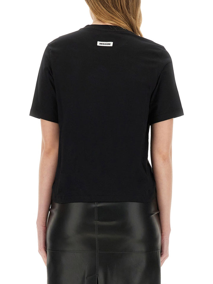 MSGM T shirt - Nero | Wanan Luxury