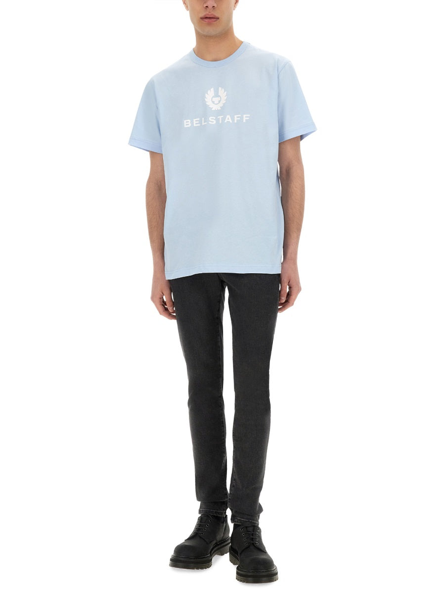 Belstaff T shirt - Bianco, Azzurro | Wanan Luxury