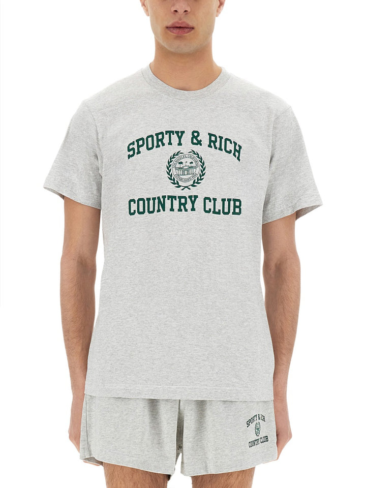 Sporty & Rich T shirt - Grigio | Wanan Luxury